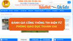 Đánh giá Cổng thông tin điện tử Phòng Giáo dục Thanh Oai