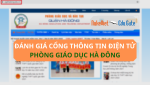 Đánh giá Cổng thông tin điện tử Phòng Giáo dục Hà Đông