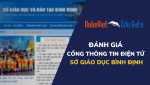 Đánh giá Cổng thông tin điện tử Sở giáo dục Bình Định