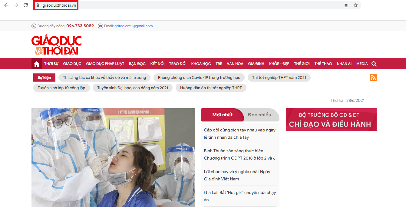 Báo giáo dục thời đại
