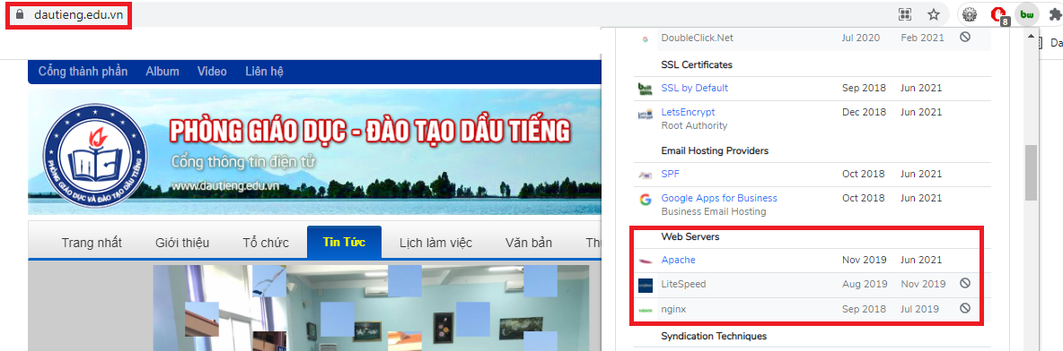 Cổng thông tin điện tử Phòng Giáo dục Dầu Tiếng (hệ thống)