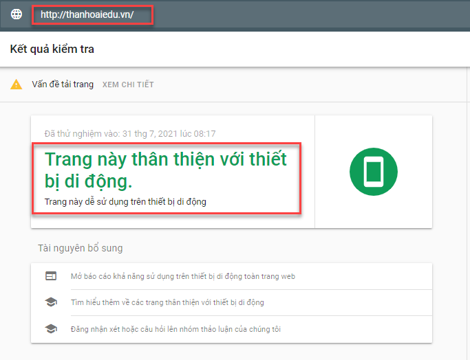 Cổng thông tin điện tử Phòng Giáo dục Thanh Oai (điện thoại)