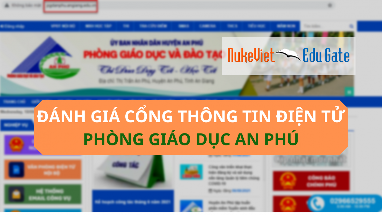 Đánh giá Cổng thông tin điện tử Phòng Giáo dục An Phú