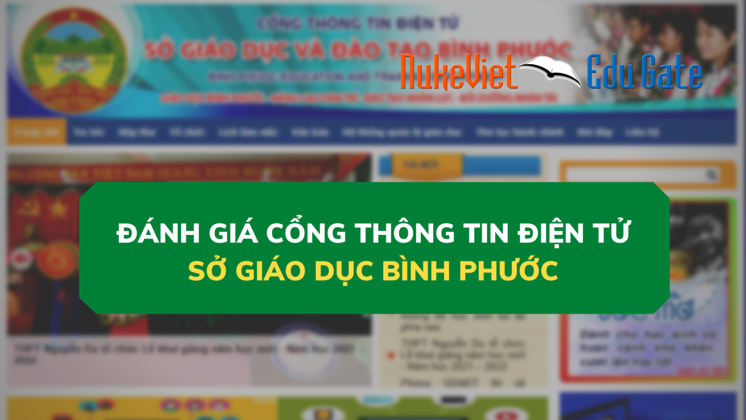 Đánh giá Cổng thông tin điện tử Sở Giáo dục Bình Phước
