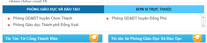 Cổng thông tin điện tử Sở Giáo dục Bình Phước (cổng thông tin)