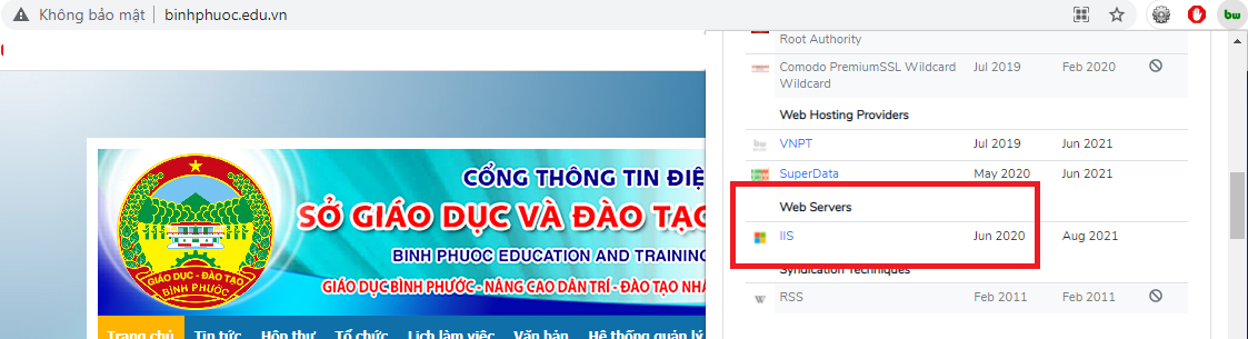 Cổng thông tin điện tử Sở Giáo dục Bình Phước (hệ thống)