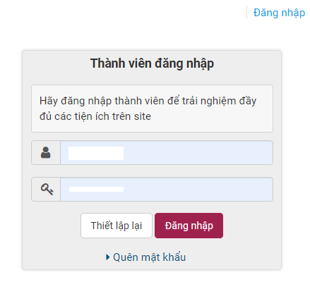 đăng nhập 1 lần