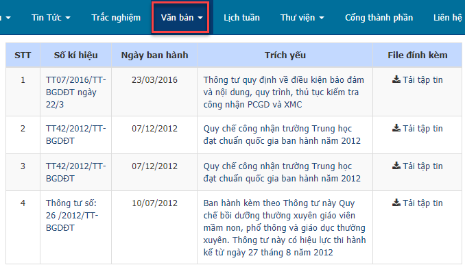 module văn bản pháp quy