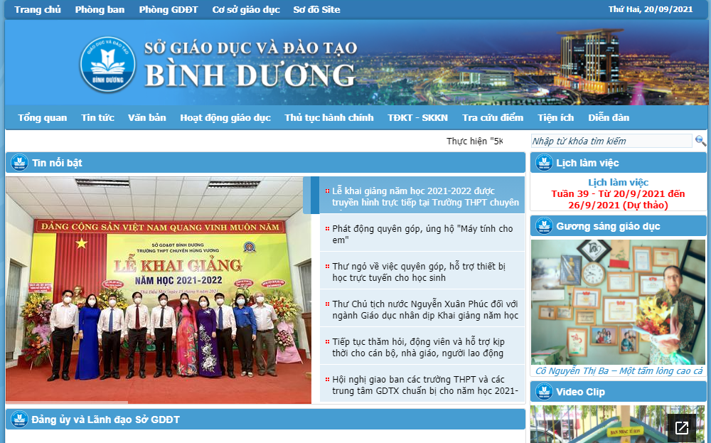Sở GD&ĐT Bình Dương