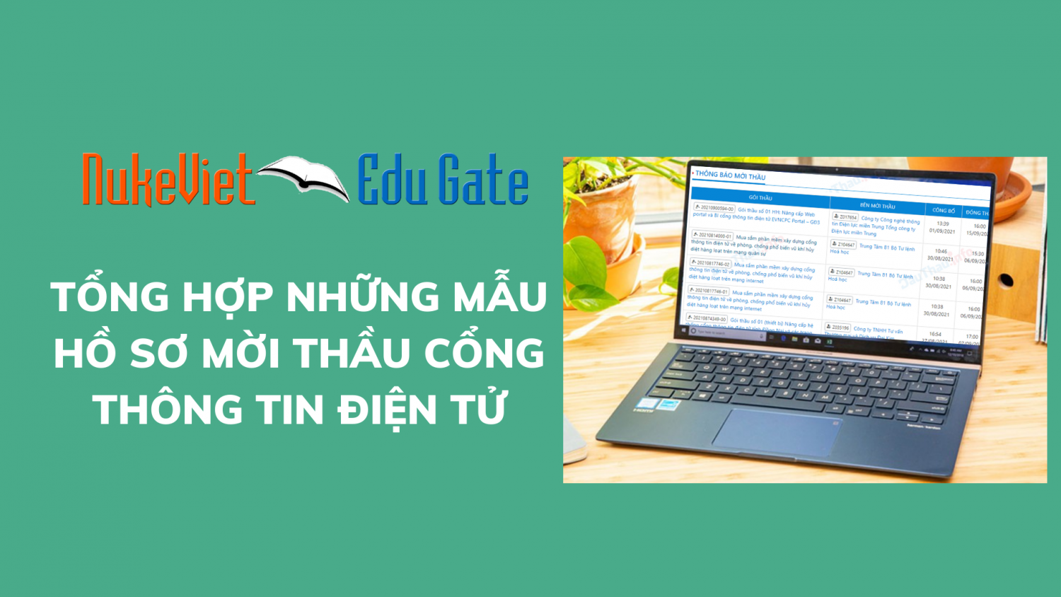 Tổng hợp những mẫu hồ sơ mời thầu cổng thông tin điện tử