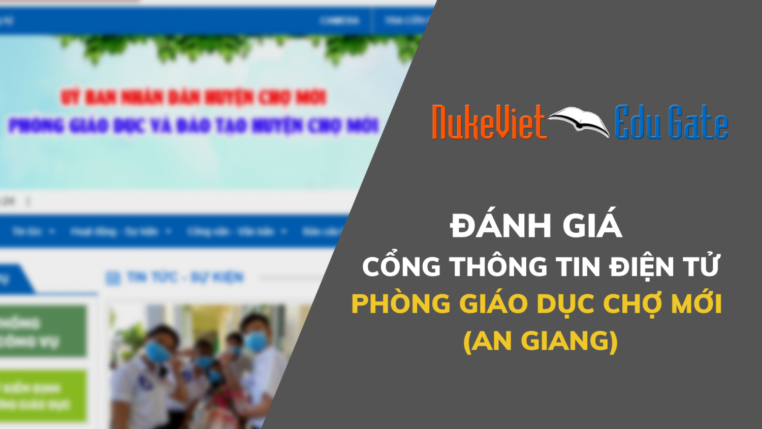 Đánh giá Cổng thông tin điện tử Phòng Giáo dục Chợ Mới (An Giang)