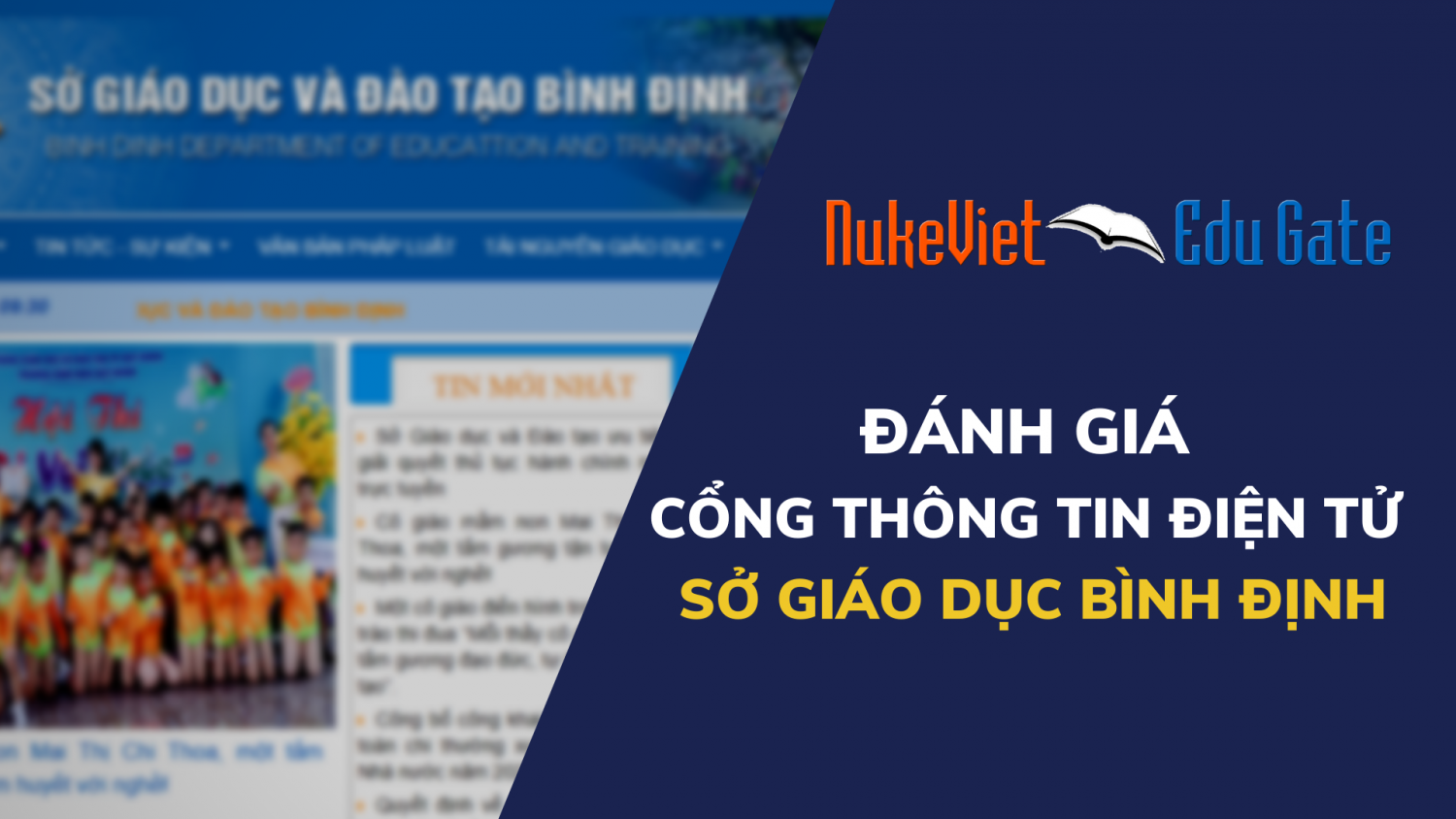 Đánh giá Cổng thông tin điện tử Sở giáo dục Bình Định